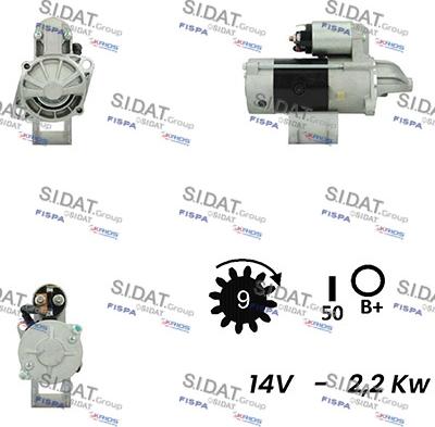 Fispa S12VA0241 - Motorino d'avviamento autozon.pro