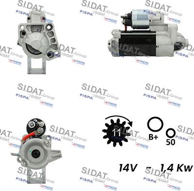 Fispa S12VA0744 - Motorino d'avviamento autozon.pro