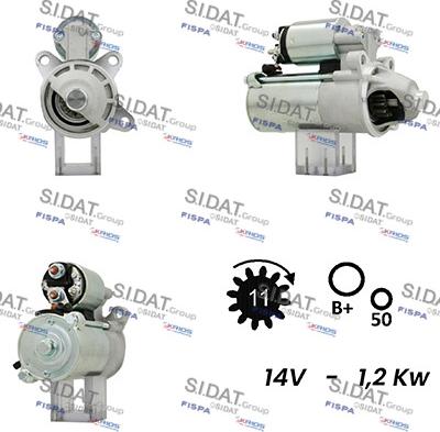 Fispa S12VS0696A2 - Motorino d'avviamento autozon.pro