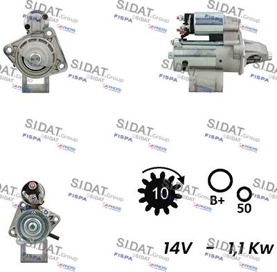 Fispa S12VS0022A2 - Motorino d'avviamento autozon.pro