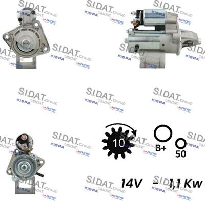 Fispa S12VS0022 - Motorino d'avviamento autozon.pro