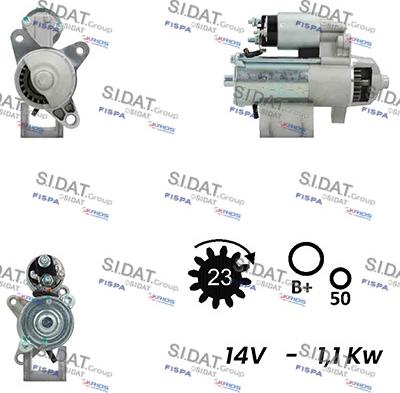 Fispa S12VS0192A2 - Motorino d'avviamento autozon.pro