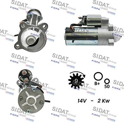 Fispa S12VS0155 - Motorino d'avviamento autozon.pro