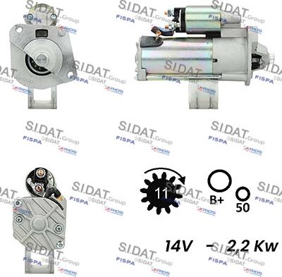 Fispa S12VS0160A2 - Motorino d'avviamento autozon.pro