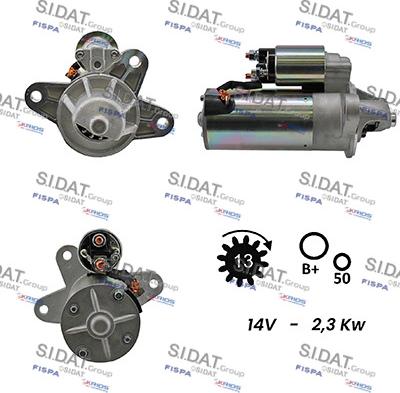 Fispa S12VS0121A2 - Motorino d'avviamento autozon.pro