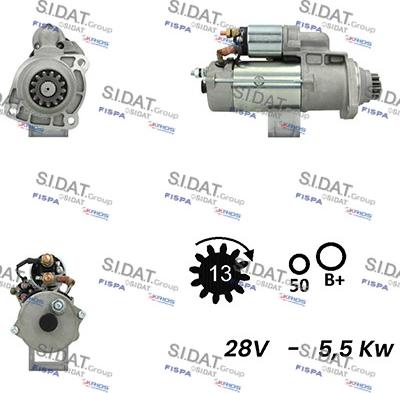 Fispa S24BH0078A2 - Motorino d'avviamento autozon.pro