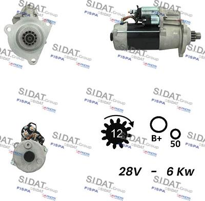 Fispa S24BH0124A2 - Motorino d'avviamento autozon.pro