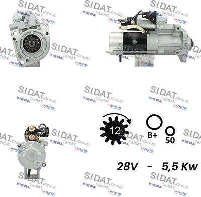 Fispa S24MH0075 - Motorino d'avviamento autozon.pro