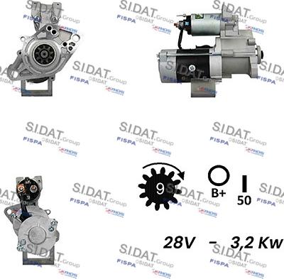 Fispa S24MH0127A2 - Motorino d'avviamento autozon.pro