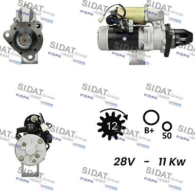 Fispa S24NK0012A2 - Motorino d'avviamento autozon.pro