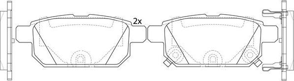 FIT FP9212 - Kit pastiglie freno, Freno a disco autozon.pro