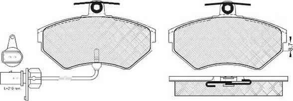 Delphi LP 1251 - Kit pastiglie freno, Freno a disco autozon.pro