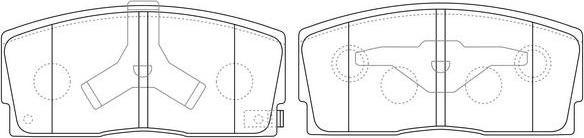 FIT FP0456 - Kit pastiglie freno, Freno a disco autozon.pro