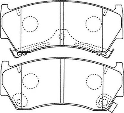 FIT FP0668 - Kit pastiglie freno, Freno a disco autozon.pro