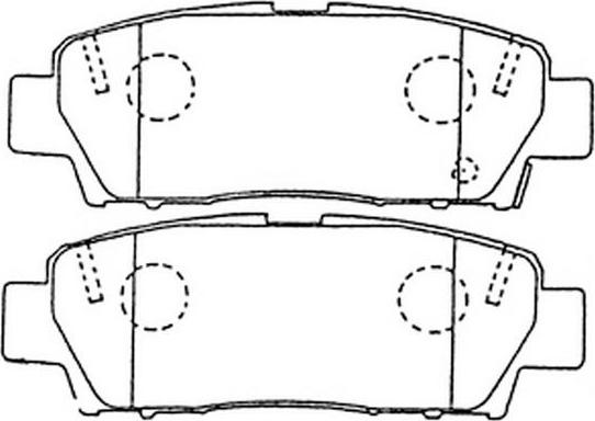 FIT FP0672 - Kit pastiglie freno, Freno a disco autozon.pro