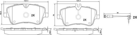 FIT FP0872E - Kit pastiglie freno, Freno a disco autozon.pro