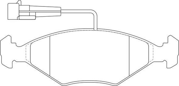 FIT FP0350E - Kit pastiglie freno, Freno a disco autozon.pro