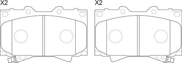 FIT FP0772 - Kit pastiglie freno, Freno a disco autozon.pro