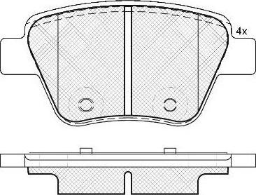 FIT FP1456 - Kit pastiglie freno, Freno a disco autozon.pro