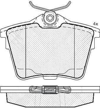 FIT FP1486 - Kit pastiglie freno, Freno a disco autozon.pro