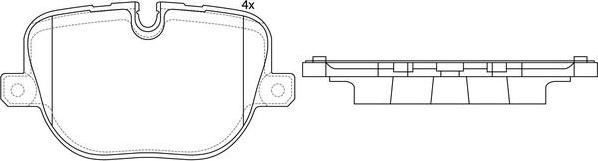 FIT FP1427 - Kit pastiglie freno, Freno a disco autozon.pro