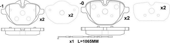 FIT FP1473E - Kit pastiglie freno, Freno a disco autozon.pro