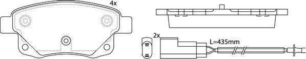 FIT FP1502E - Kit pastiglie freno, Freno a disco autozon.pro