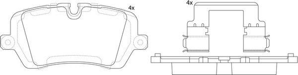 FIT FP1692 - Kit pastiglie freno, Freno a disco autozon.pro