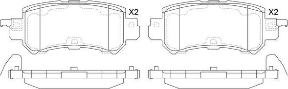 FIT FP1624 - Kit pastiglie freno, Freno a disco autozon.pro