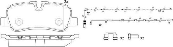 FIT FP1099E - Kit pastiglie freno, Freno a disco autozon.pro