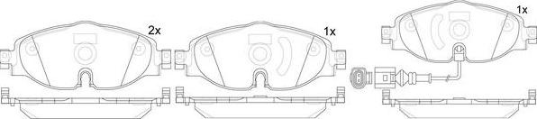 FIT FP1115E - Kit pastiglie freno, Freno a disco autozon.pro