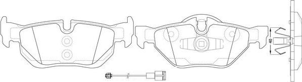 FIT FP1171E - Kit pastiglie freno, Freno a disco autozon.pro