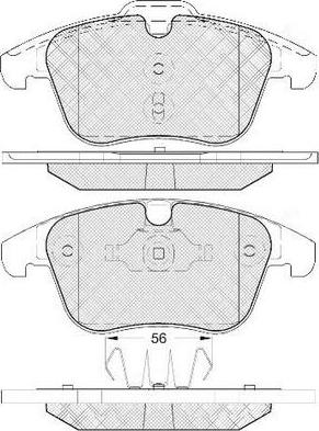 FIT FP1306 - Kit pastiglie freno, Freno a disco autozon.pro