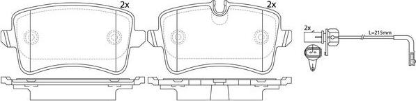 FIT FP1386E - Kit pastiglie freno, Freno a disco autozon.pro