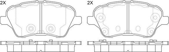 FIT FP1388 - Kit pastiglie freno, Freno a disco autozon.pro