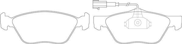 FIT FP1297E - Kit pastiglie freno, Freno a disco autozon.pro