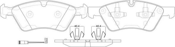 FIT FP1244E - Kit pastiglie freno, Freno a disco autozon.pro