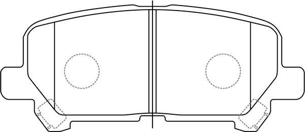 FIT FP1281 - Kit pastiglie freno, Freno a disco autozon.pro