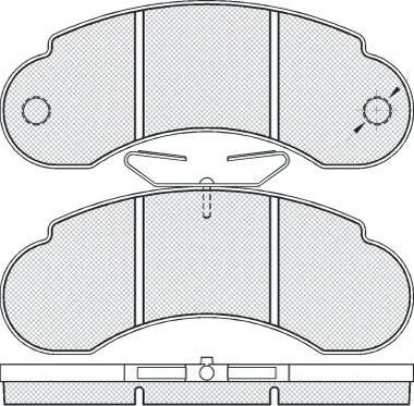 FIT FP1233 - Kit pastiglie freno, Freno a disco autozon.pro