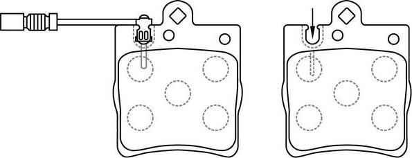 FIT FP1220E - Kit pastiglie freno, Freno a disco autozon.pro