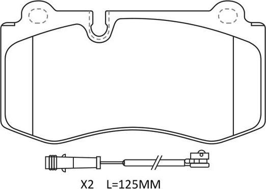 FIT FP1223E - Kit pastiglie freno, Freno a disco autozon.pro