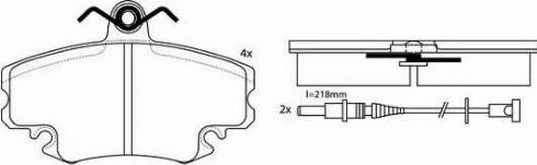 FIT FP3350E - Kit pastiglie freno, Freno a disco autozon.pro