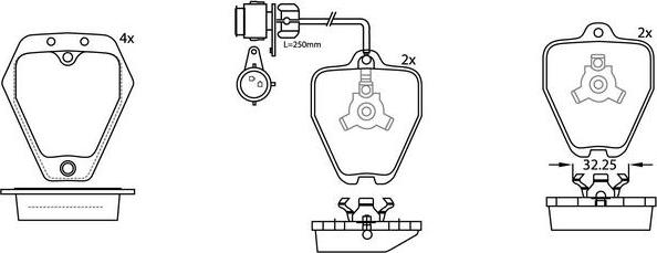 FIT FP3261E - Kit pastiglie freno, Freno a disco autozon.pro