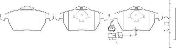 FIT FP3268E - Kit pastiglie freno, Freno a disco autozon.pro