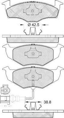 FIT FP3262E - Kit pastiglie freno, Freno a disco autozon.pro