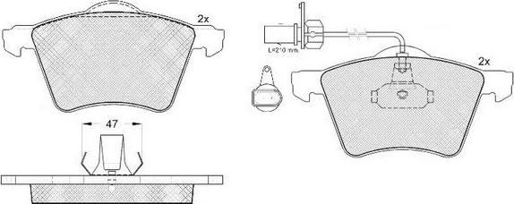 FIT FP3271E - Kit pastiglie freno, Freno a disco autozon.pro