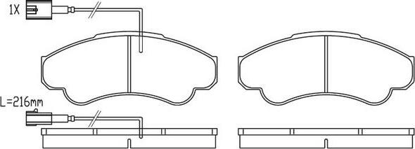 FIT FP2323E - Kit pastiglie freno, Freno a disco autozon.pro