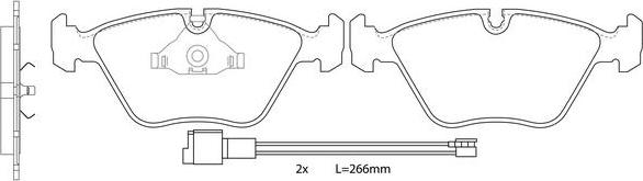 FIT FP2249E - Kit pastiglie freno, Freno a disco autozon.pro