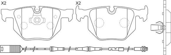 FIT FP2255E - Kit pastiglie freno, Freno a disco autozon.pro