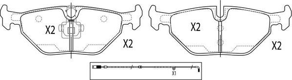 FIT FP2251E - Kit pastiglie freno, Freno a disco autozon.pro